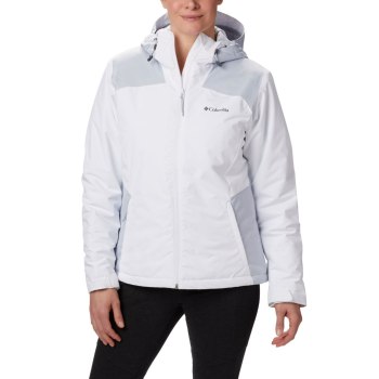 Columbia Tipton Peak Insulated, Chamarras Blancos Grises Para Mujer | 671829-LSR